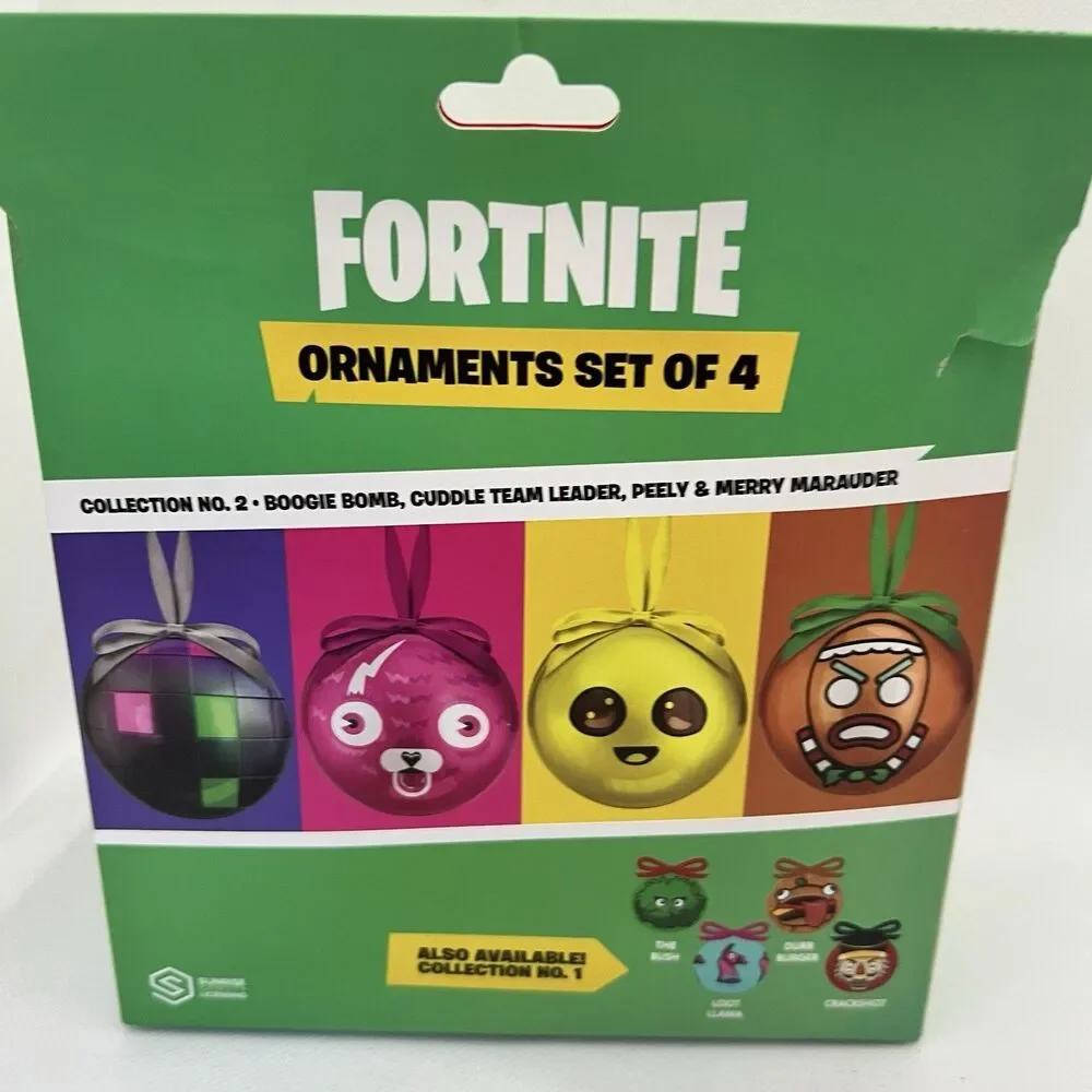 Epic Games Fortnight Ornaments Collection Vol. 2 Set of 4 Peely, Boogie Bomb New